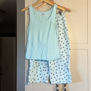 TWO pair Hue pajamas, everything size small except one top is a M, both $12